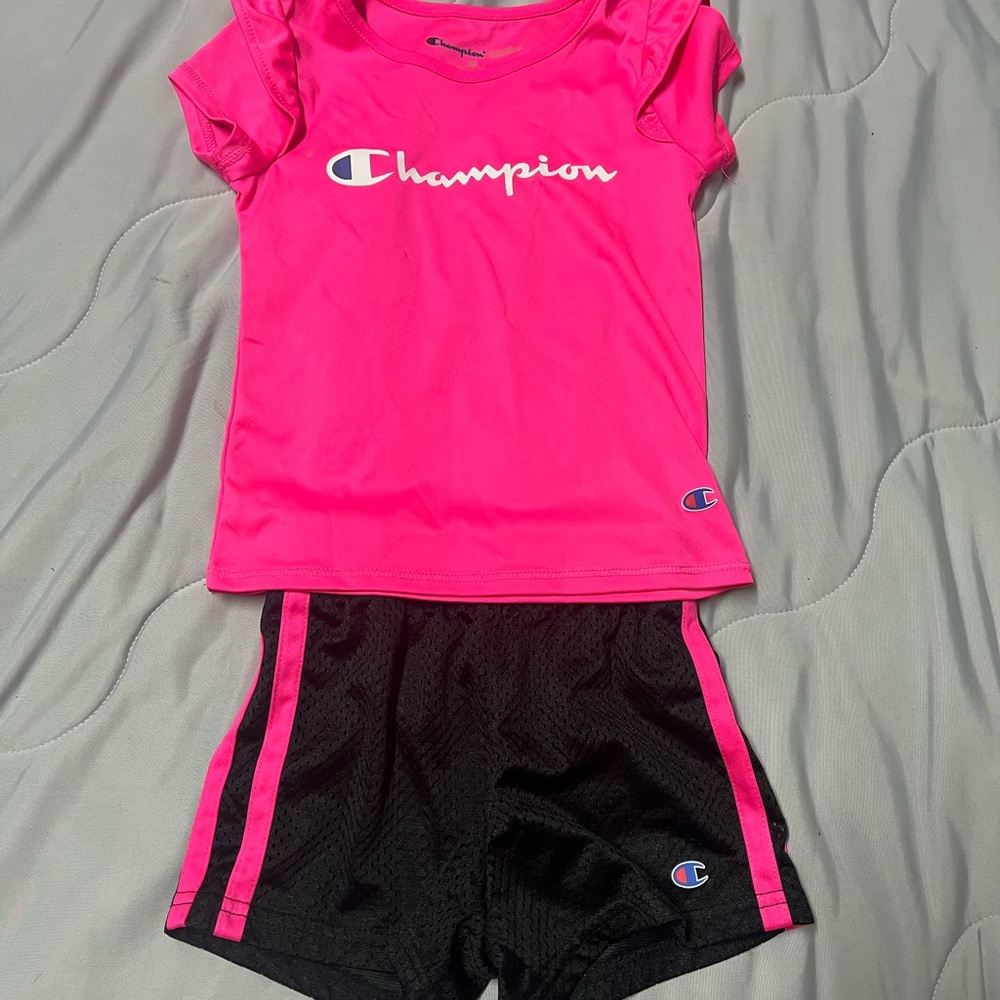 Champion Pink and Black Athletic Set